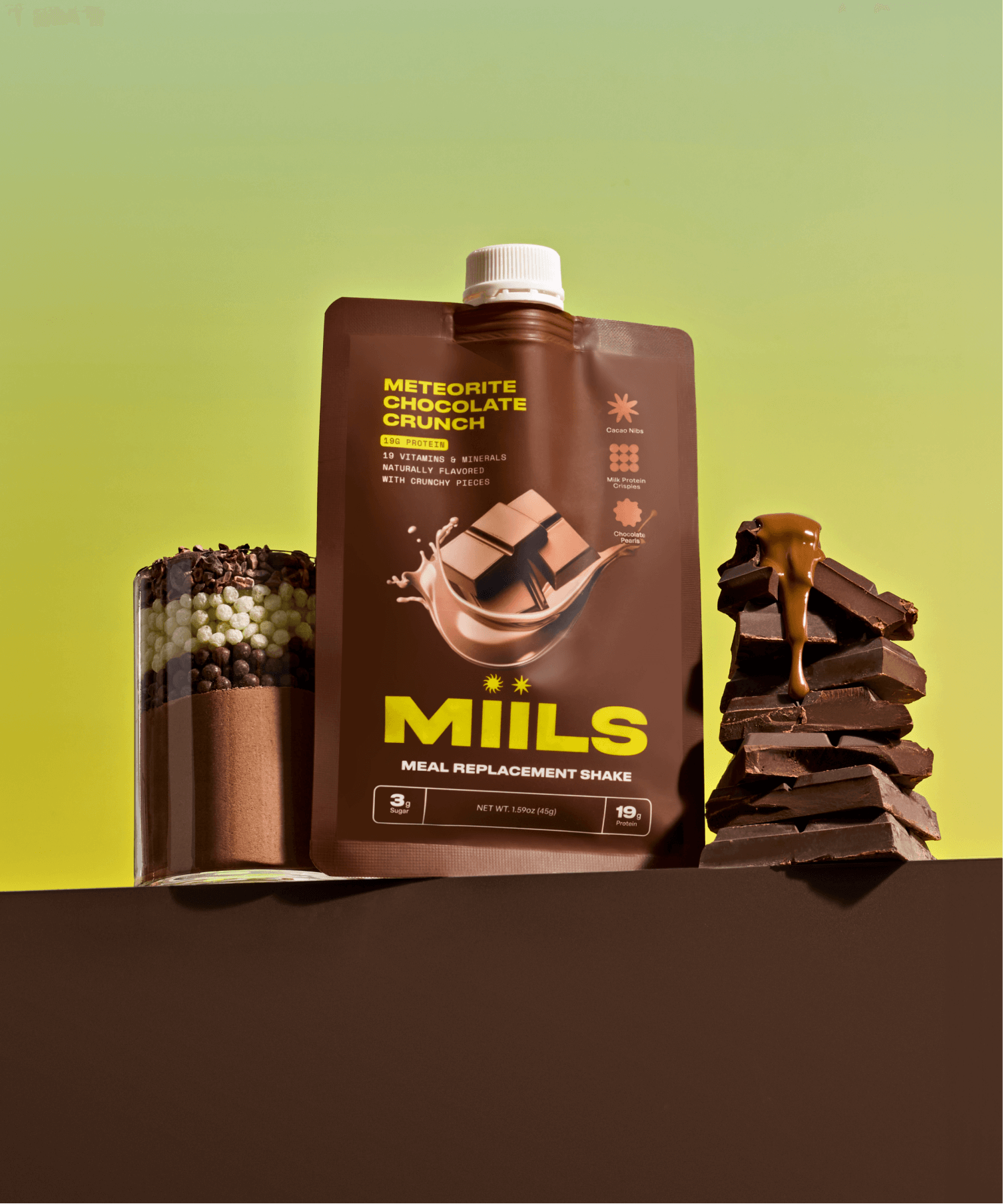 MIILS | METEORITE CHOCOLATE CRUNCH Cereal Protein Shake MIILS | METEORITE CHOCOLATE CRUNCH Cereal Protein Shake