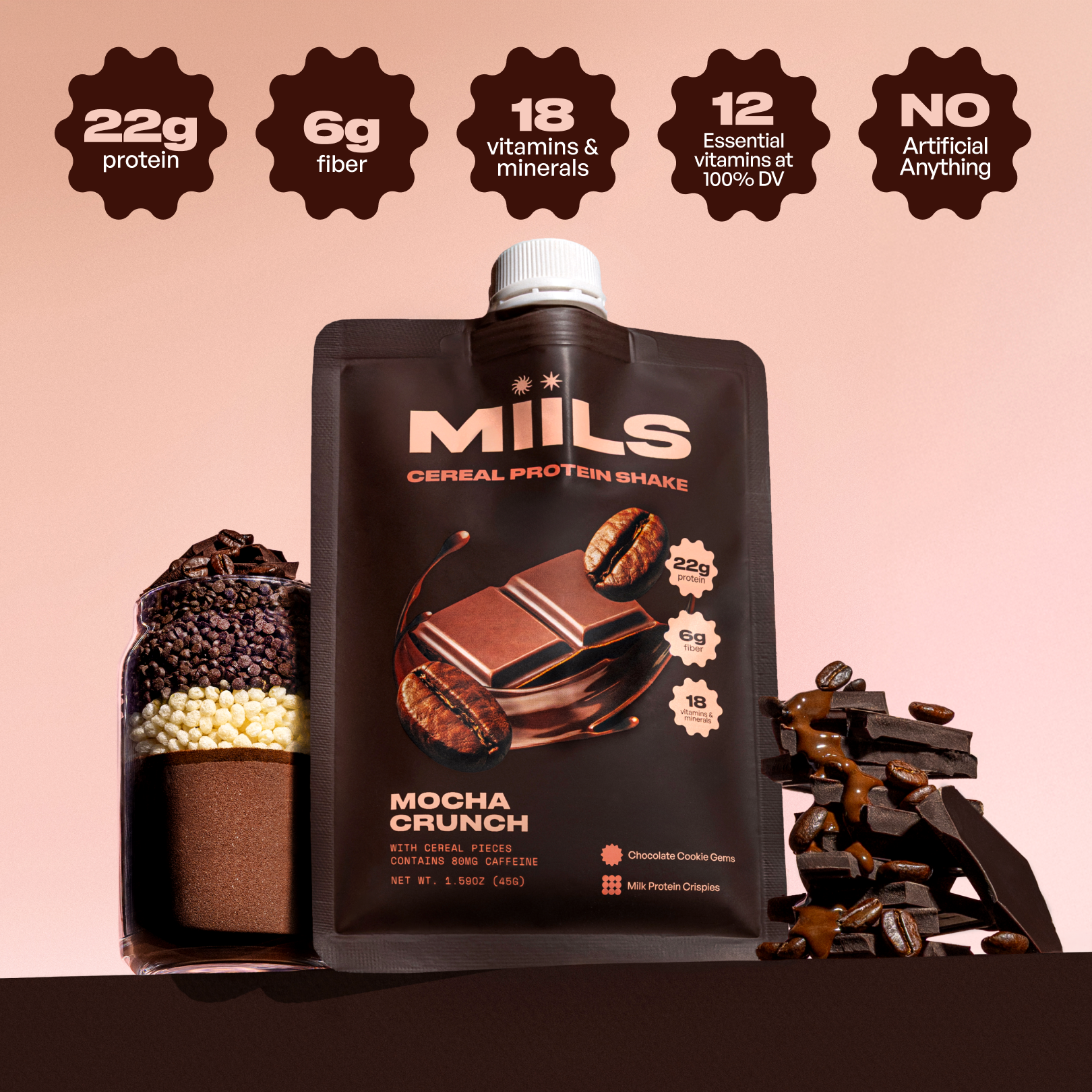 MIILS | MOCHA CRUNCH Cereal Protein Shake